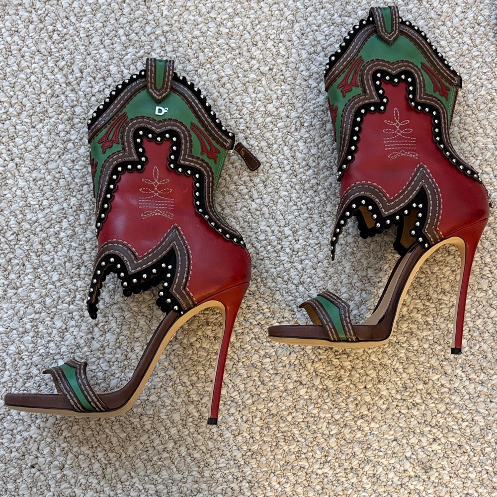 Dsquared Gladiator Rodel Heels Sz 38 - Picture 4 of 9